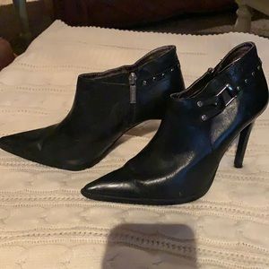 Harley Davidson black leather booties